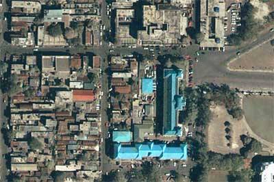 Vista aerea sede polizia di Port au Prince