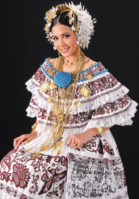 "La Pollera":
 Costume tipico panamense