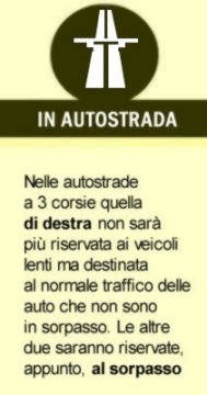 In autostrada