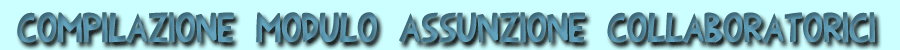 Compilazione modulo assunzione collaboratrici 2006