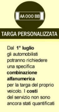 Targa personalizzata