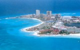 Vista aerea di Cancún